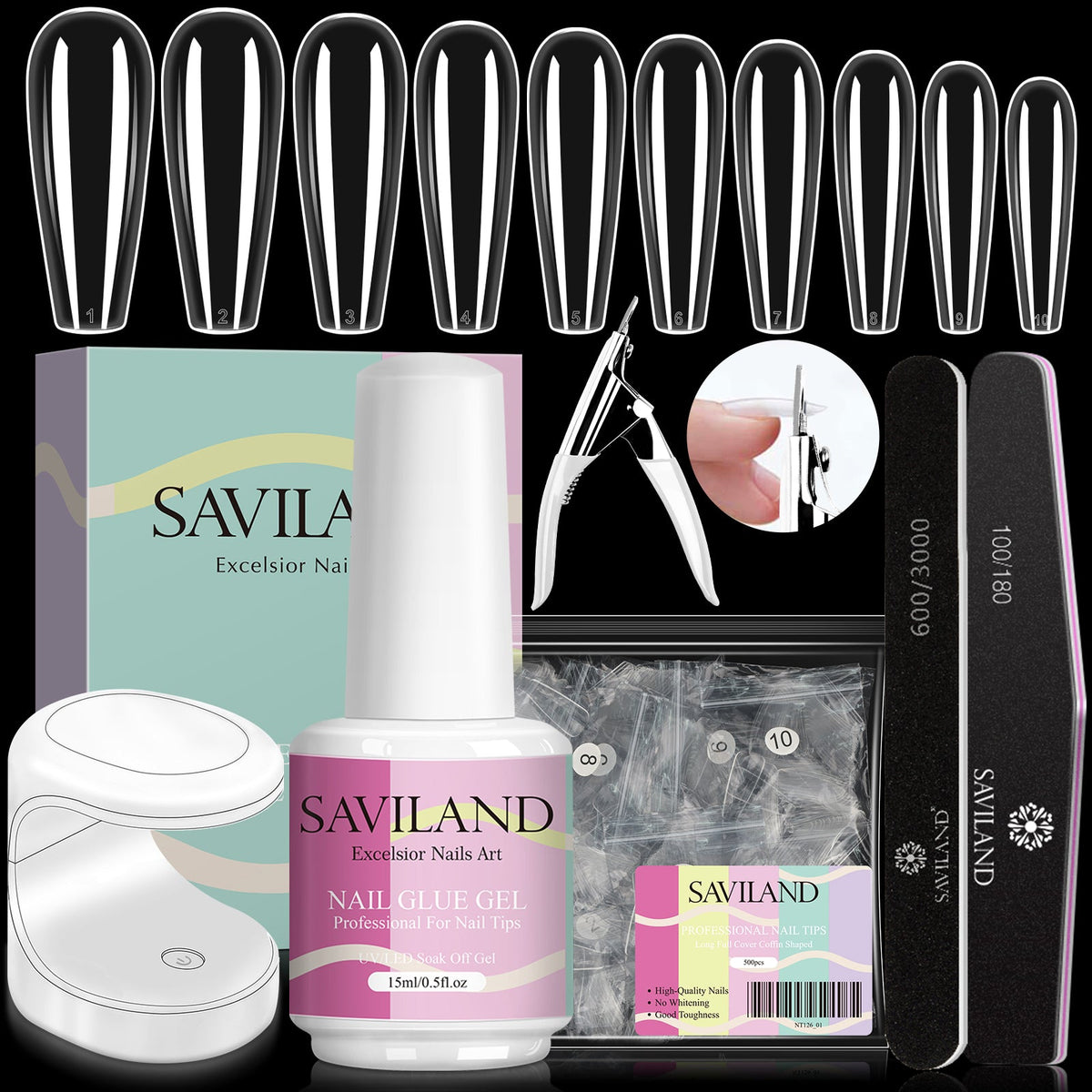 Saviland Nail Brush Cleaner,5 in 1 Large Capacity Nail Brush