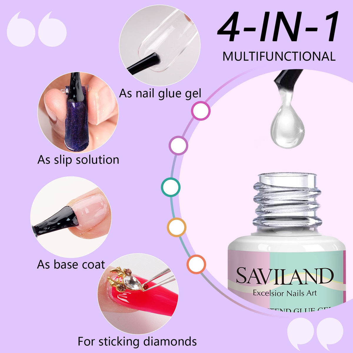 How to Use the Multipurpose Solid Nail Glue Gel 