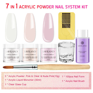 Acrylic Powder and Liquid Set-Clear Pink Nude Set