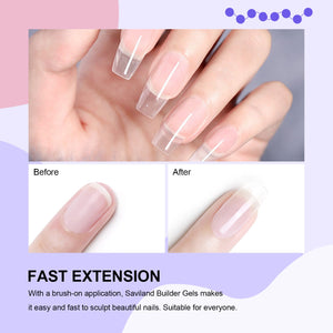 5 in 1 Builder Nail Gel Clear/Nude/Cover Pink/Light Pink/Deep Pink