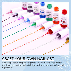 24 Colors Paint Gel Nail Polish Set
