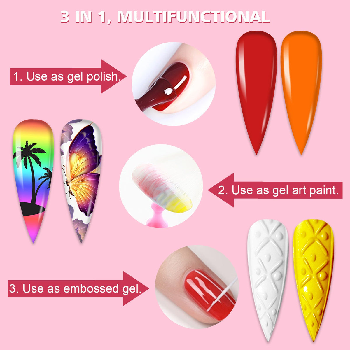 12 Colors Soak Off Gel Paint Kit Gel Polish Kit Saviland Global