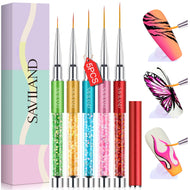 5pcs Nail Art Liner Brush Set Size 7/9/11/13/15 mm