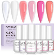 5-in-1 6 Colors Builder Nail Gel Set