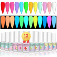 12 Colors Glow in The Dark Gel Nail Polish Set