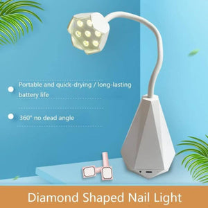 21W Diamond Lotus Nail Lamp Set - White