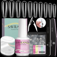 500pcs Nail Tips and Glue Gel Kit