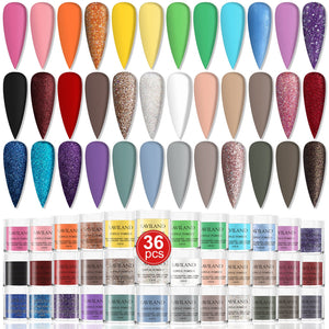 36 Colors Acrylic Powder Set