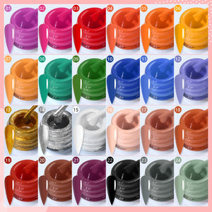 24 Colors Paint Gel Nail Polish Set