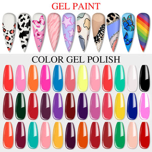 36 Colors Gel Paint Set