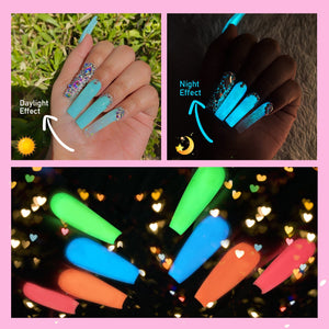 12 Colors Glow in The Dark Gel Nail Polish Set