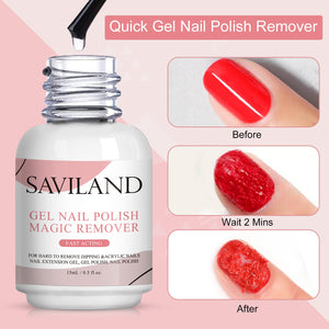 Gel Nail Polish Remover - 2pcs Gel Remover