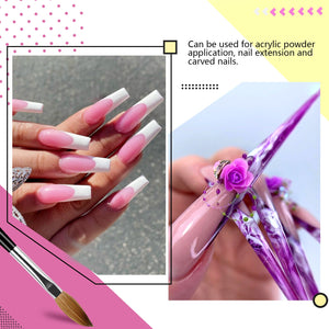 5pcs Acrylic Nail Brush Size 4/6/8/10/12