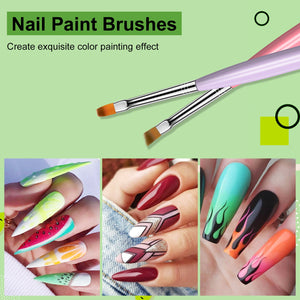 8pcs Nail Art Brush Set Size