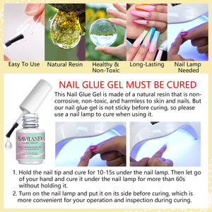 4-in-1 Nail Glue Gel Set