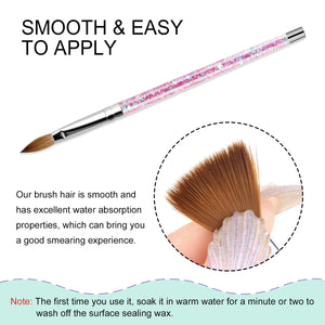 Saviland Acrylic Nail Brush Size 10 - Nail Brushes for Acrylic Application  with Acrylic Powder and Liquid Nail Supplies Acrylic Brushes for Nails  Extension & Carving Home DIY Salon Use - Yahoo Shopping