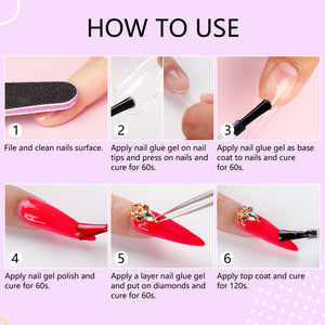 4-in-1 Nail Glue Gel Set