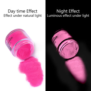 10 Color Dip Powder Set-Glow in the Dark