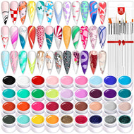 36 Colors Gel Paint Kit - Gel Nail Polish Kit